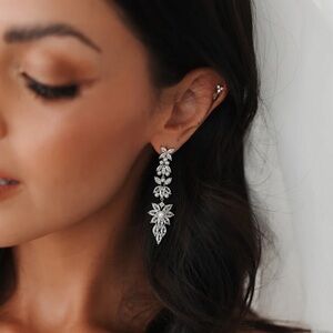 ✨ “Rosette” Crystal & Pearl Statement Earring ✨